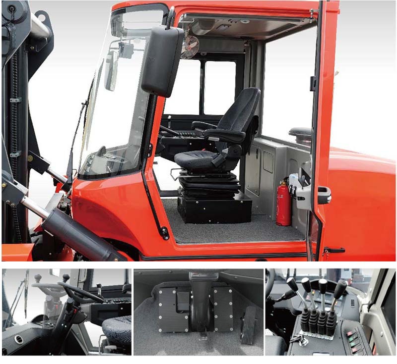 Met de CPCD 12-16 ton heftruck van Heli heftrucks kun u comfortabel én veilig werken.